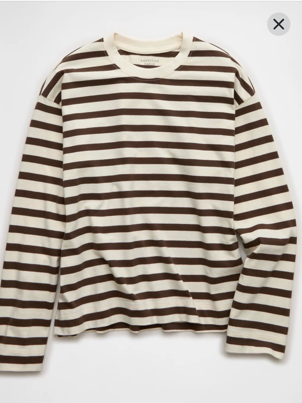 NWT Striped cotton long sleeve tee